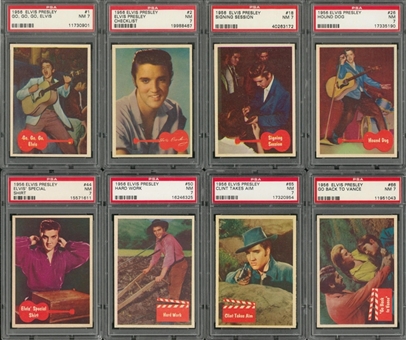 1956 Topps "Elvis Presley" PSA NM 7 Complete Set (66)